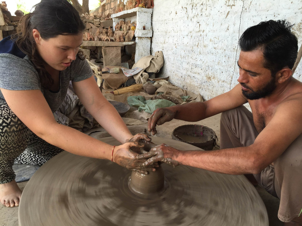 Kiley Adams in India