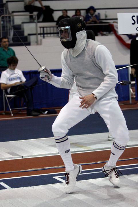 Gerek Meinhardt (pictured) along with Ewa Nelip were chosen as Notre Dame Fencers of the Month for October.