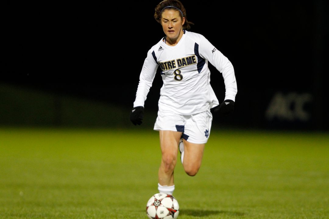 Notre Dame has filed an appeal with the NCAA, seeking to overturn the first of two yellow cards assessed to senior defender/tri-captain Elizabeth Tucker during Sunday's ACC quarterfinal loss at No. 5 Virginia Tech. Tucker, who was ejected after her second yellow card, currently stands to miss Notre Dame's next match in the first round of the NCAA Championship, should the Fighting Irish be selected.