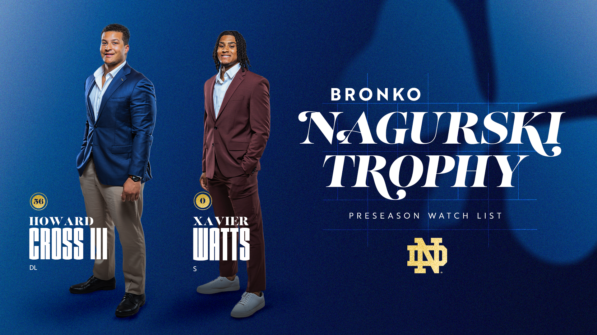 Watts, Cross III Named to Nagurski Trophy Watch List Watts, Cross III Named to Nagurski Trophy Watch List