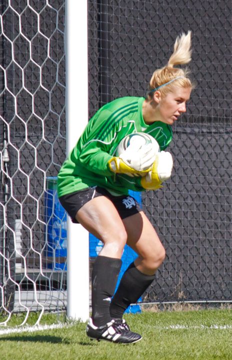 Junior goalkeeper Maddie Fox made four saves to record her second consecutive solo shutout (and Notre Dame's fourth team clean sheet in a row), as the Fighting Irish and Rutgers played to a 0-0 draw on Sunday afternoon in Piscataway, N.J.
