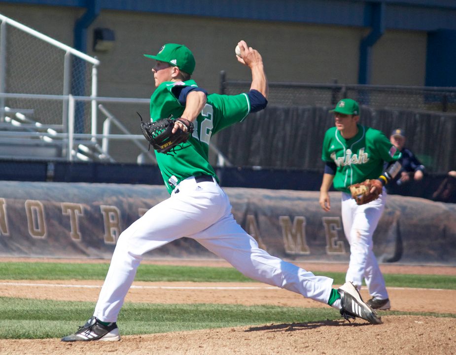 Junior Matt Ternowchek pitched four innings of one-hit ball in game one Saturday.