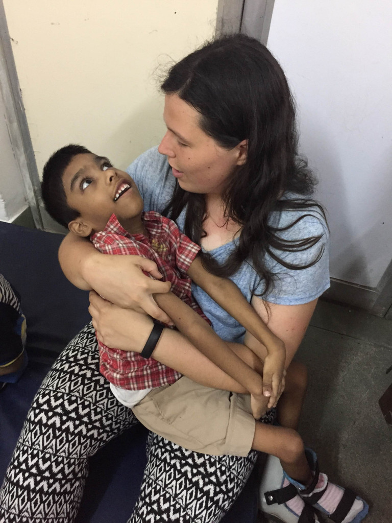 Kiley Adams in India