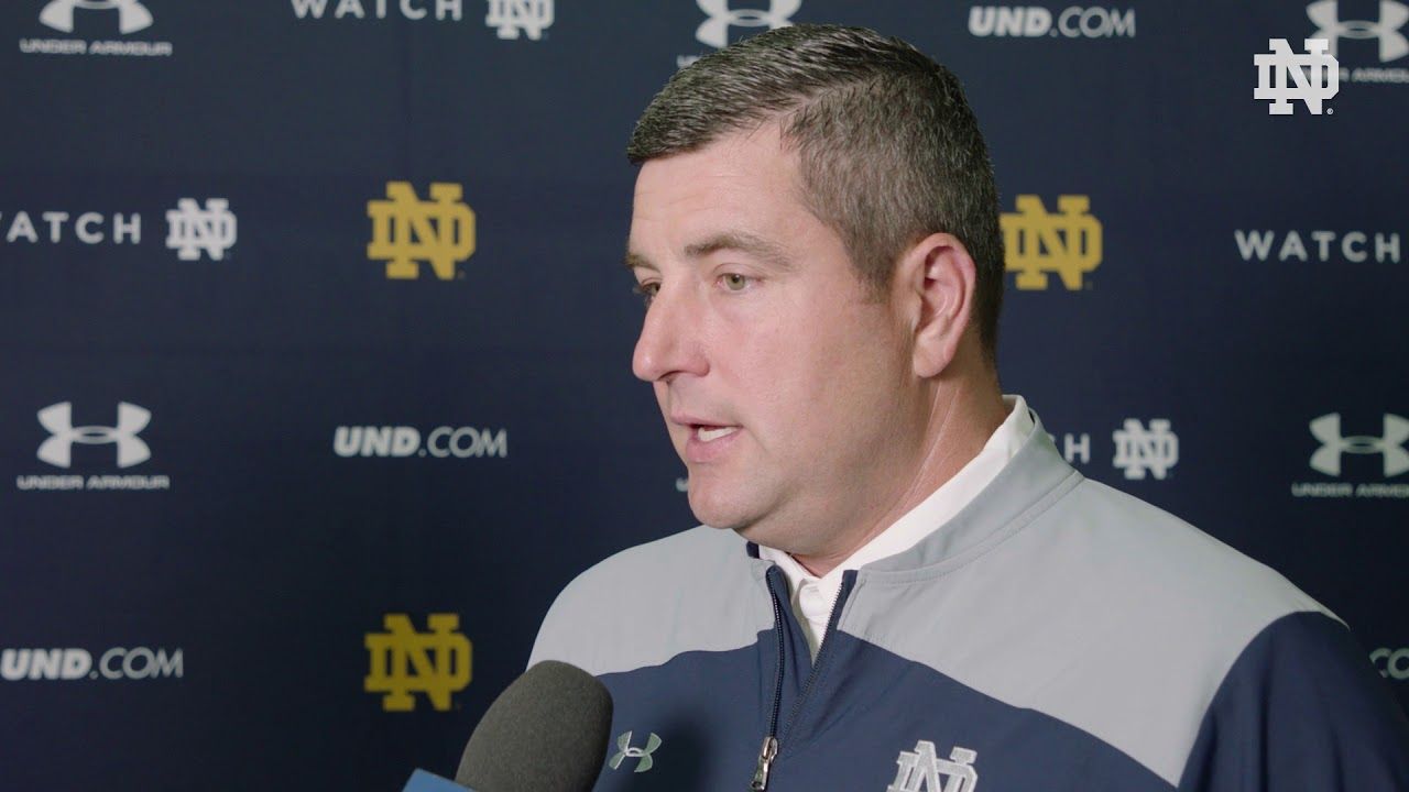 @NDFootball | Media Day Interview - Mike Elston (2018)