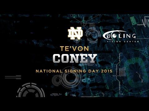 Te'von Coney - 2015 Notre Dame Football Signee