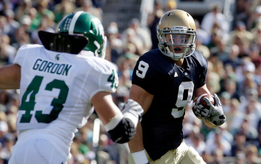 Notre Dame Defeats Michigan State, 33-30 Michigan St Notre Dame Football