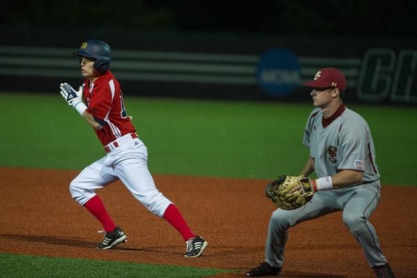 Junior DH Conor Biggio had a pair of walks in Friday's 4-1 loss to Boston College in 11 innings.