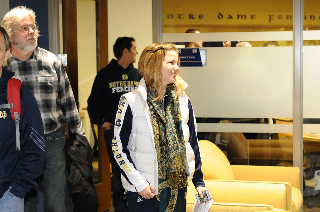 Notre Dame Fencing Dedication 10-20-2012