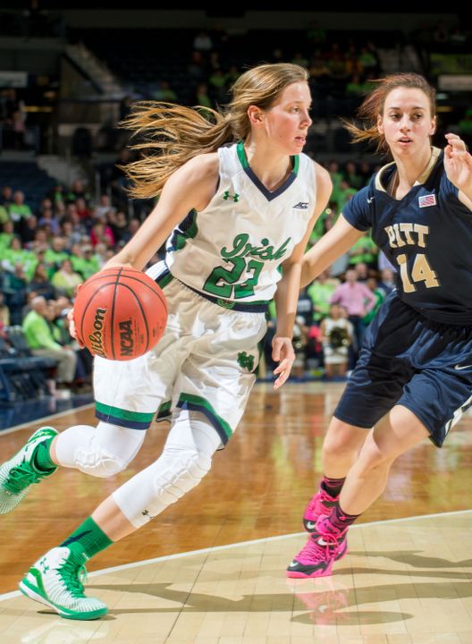 Senior guard Madison Cable collected 13 points and eight rebounds in Notre Dame's NCAA first-round win over Robert Morris last year.
