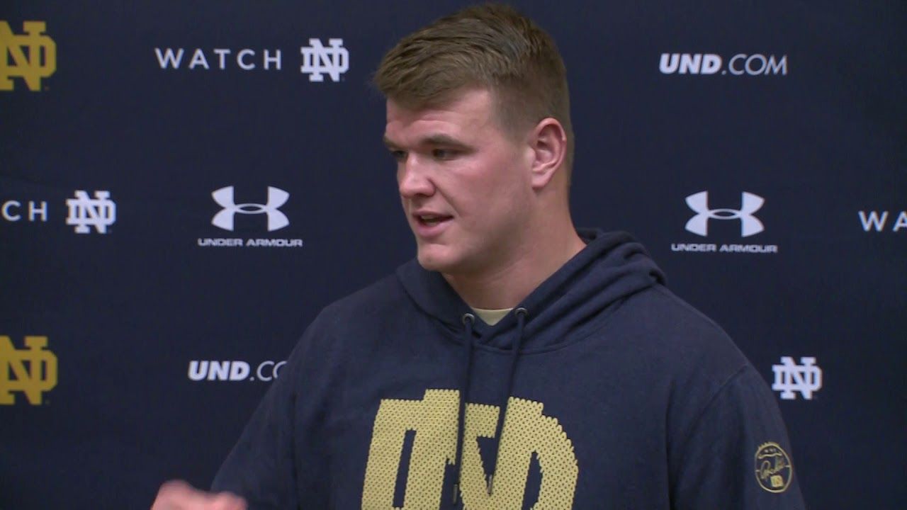 @NDFootball Mike McGlinchey Press Conference - Stanford (2017)