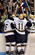 Notre Dame Hockey Awards Program Set For Sunday, April 1 The Notre Dame hockey team will celebrate the 2006-07 season with the annual awards program on Sunday, April 1.