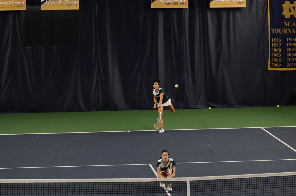 Notre Dame Women's Tennis vs #3 Duke on March 3, 2012
