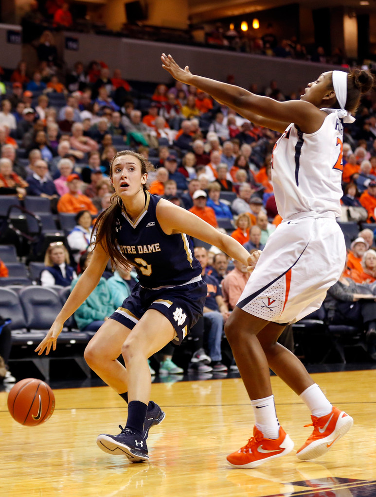 No. 3 Notre Dame 74, Virginia 46