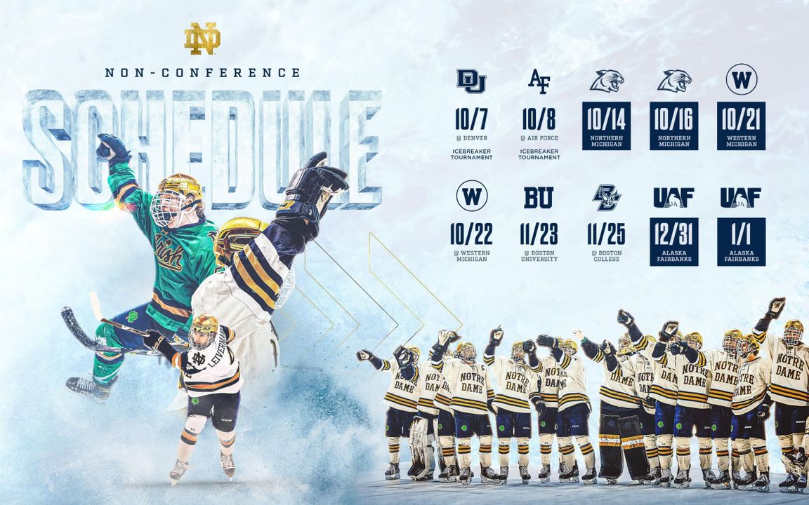 Hockey Announces NonConference Schedule Notre Dame Fighting Irish