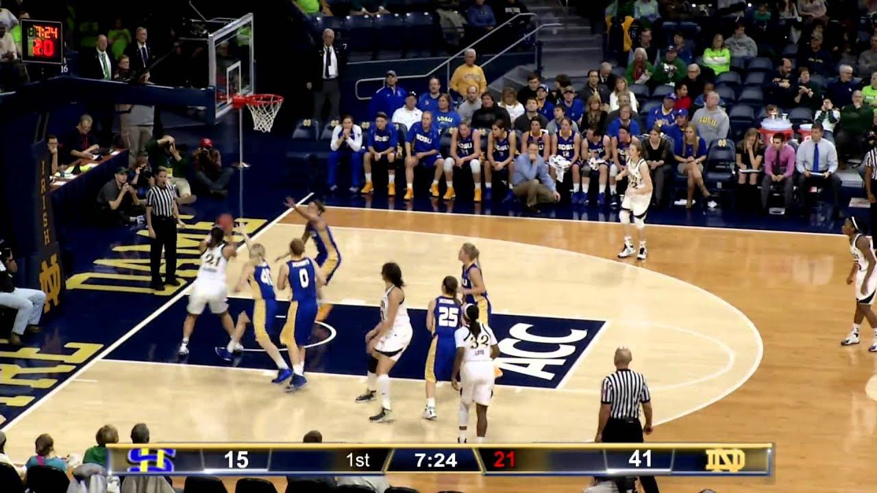 Notre Dame Women's Basketball SDSU Highlights