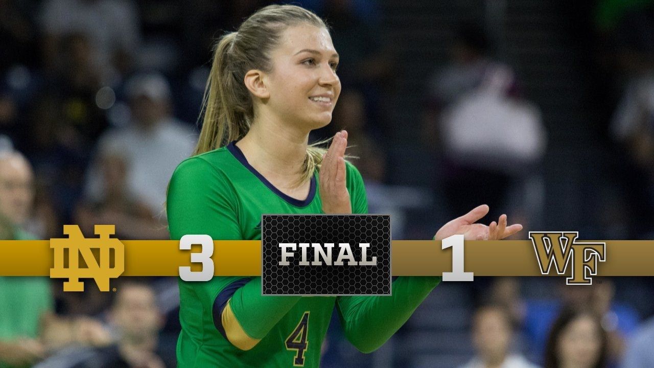 Top Moments - Notre Dame Volleyball vs. Wake Forest