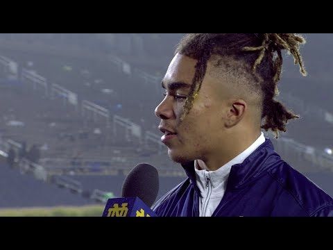 @NDFootball Chase Claypool - Post-Game Interview - Wake Forest (2017)