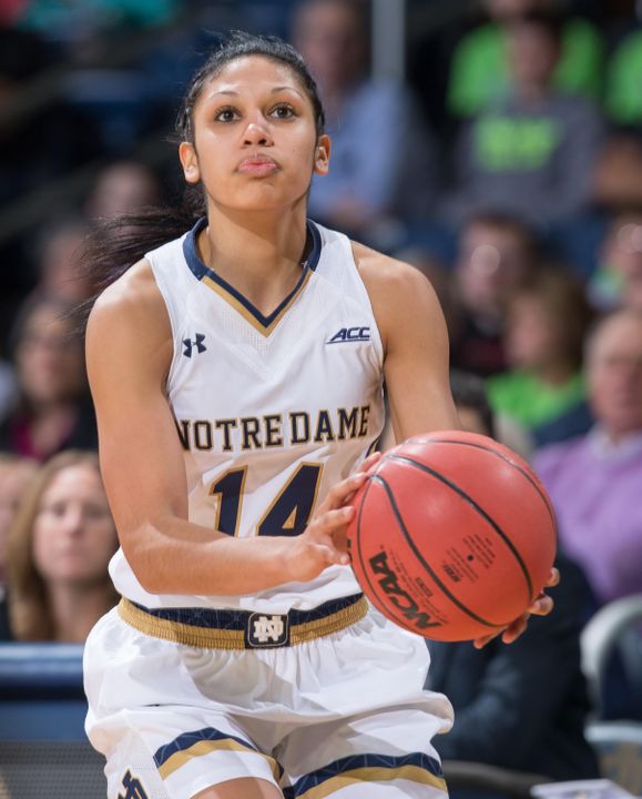 Notre Dame freshman guard Mychal Johnson came off the bench to score 17 points, making five of six three-point attempts, in Friday's 88-53 win over Chattanooga at Purcell Pavilion.