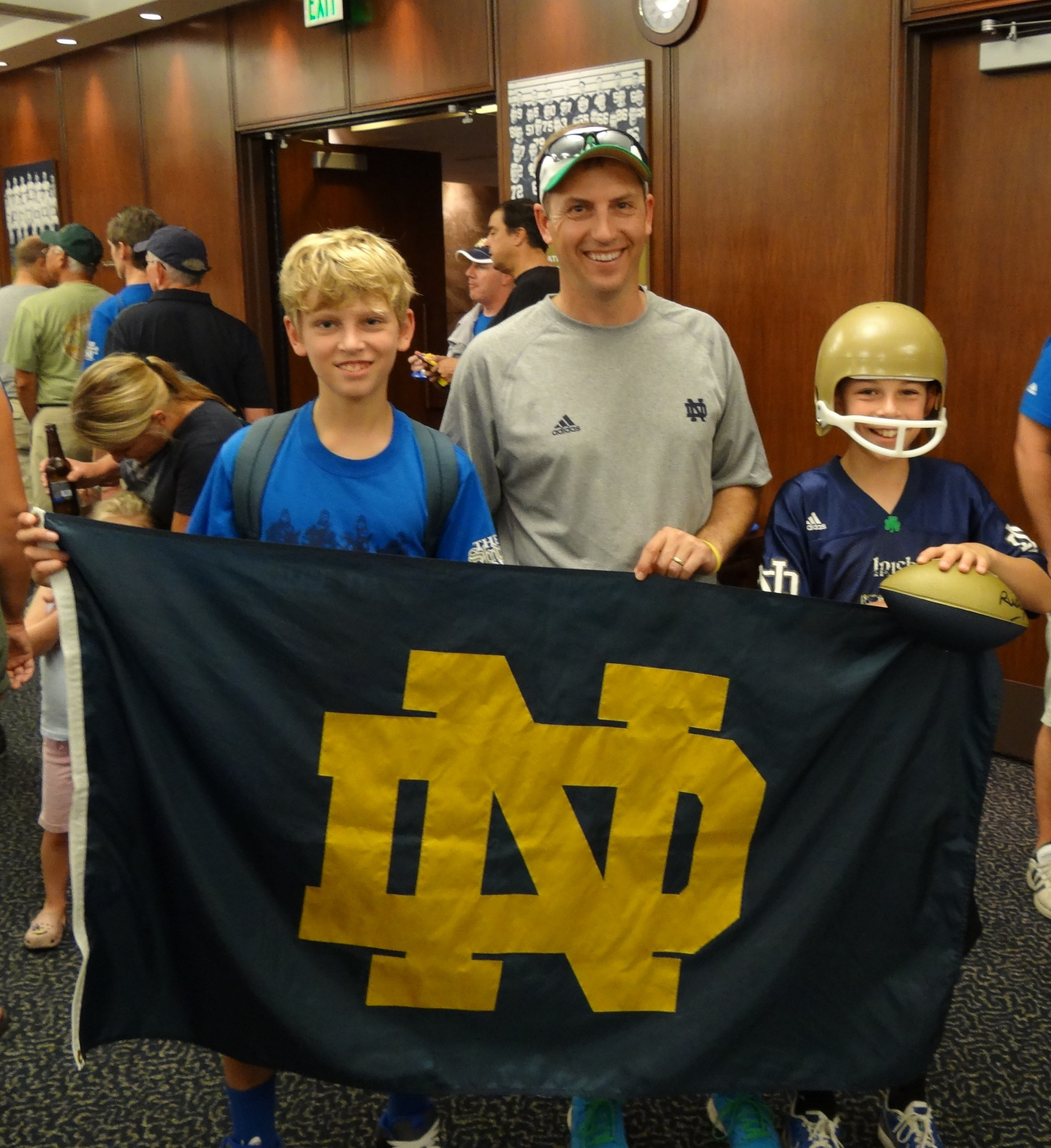 Monogram Club Musings: South Florida Edition A Monogram winner (and some potential future ones) get ready to cheer on the Irish at Saturday's pre-game reception.