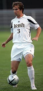 Kevin Goldthwaite played in 75 matches during his stellar Notre Dame career, which spanned 2001-04. He registered six goals and 24 assists and was a two-time all-BIG EAST performer.