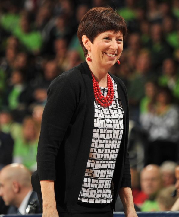 Muffet McGraw coached Kayla McBride, the sister of Indiana's Karlee McBride, from 2010-14 at Notre Dame.