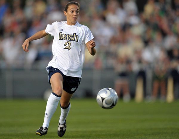 Kerri Hanks took her place among the pantheon of Notre Dame athletics and NCAA women's soccer icons on Friday, receiving her second M.A.C. Hermann Trophy in three years at a press conference in St. Louis.