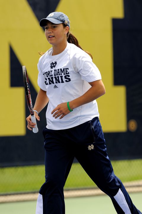 Sophomore Quinn Gleason won both of her matches on the opening day of the Michigan Wolverine Invitational