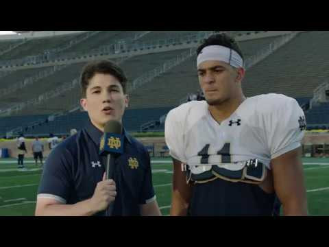 @NDFootball | Post Practice Interview: Alohi Gilman