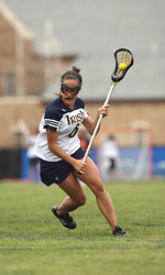 No. 8 Notre Dame Falls At No. 1 Northwestern, 16-2 Heather Ferguson notched her 12th goal of the season against Northwestern.