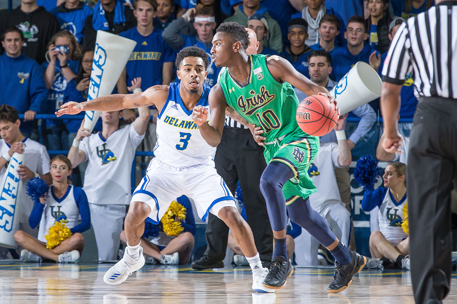 Offensive Onslaught Propels Irish To 92-68 Win At Delaware Offensive Onslaught Propels Irish To 92-68 Win At Delaware