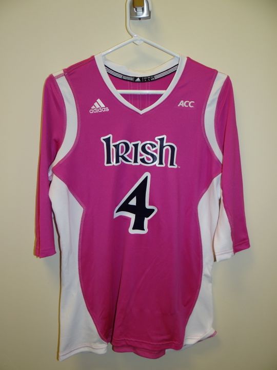 Notre Dame will wear these jerseys for warmups on Saturday and then auction them off.