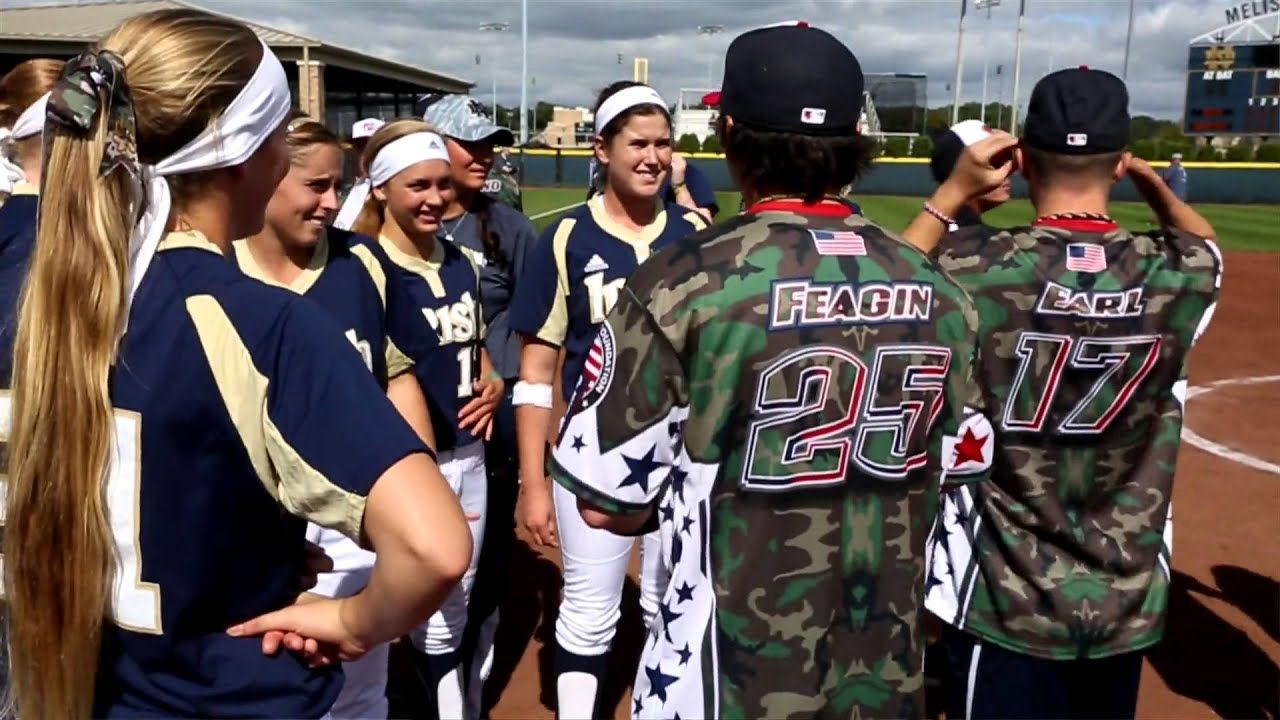 Irish in the ACC - Softball Welcomes Wounded Warriors