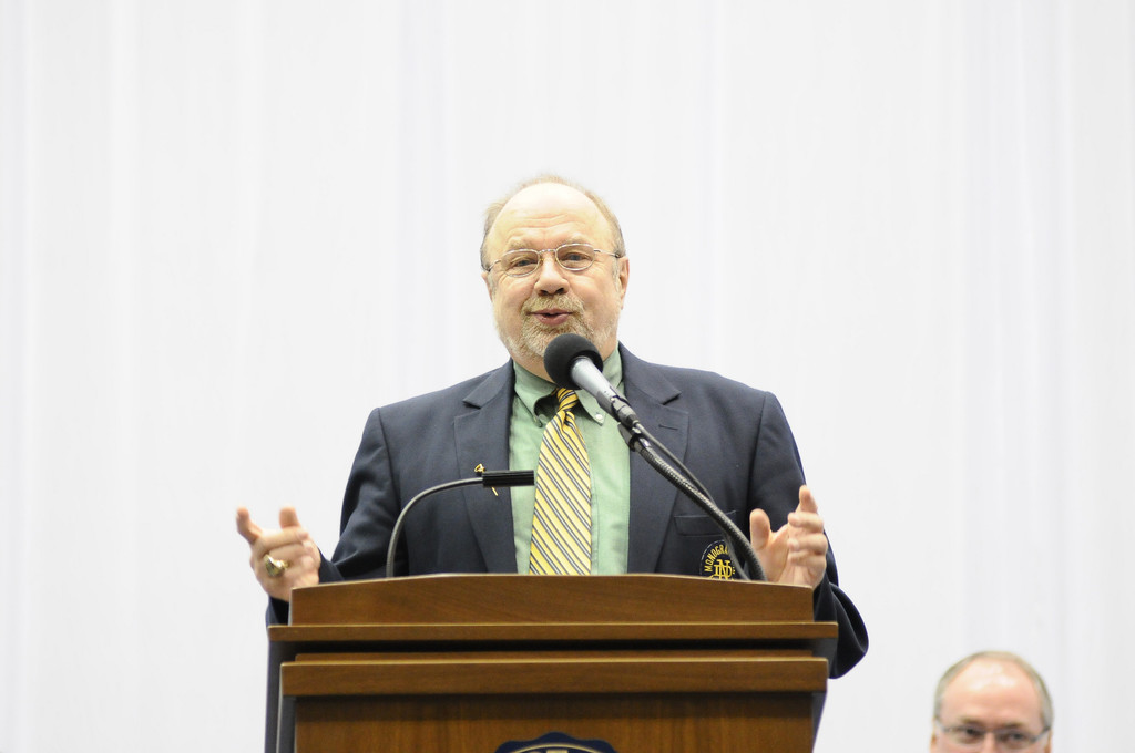 Notre Dame Fencing Dedication 10-20-2012