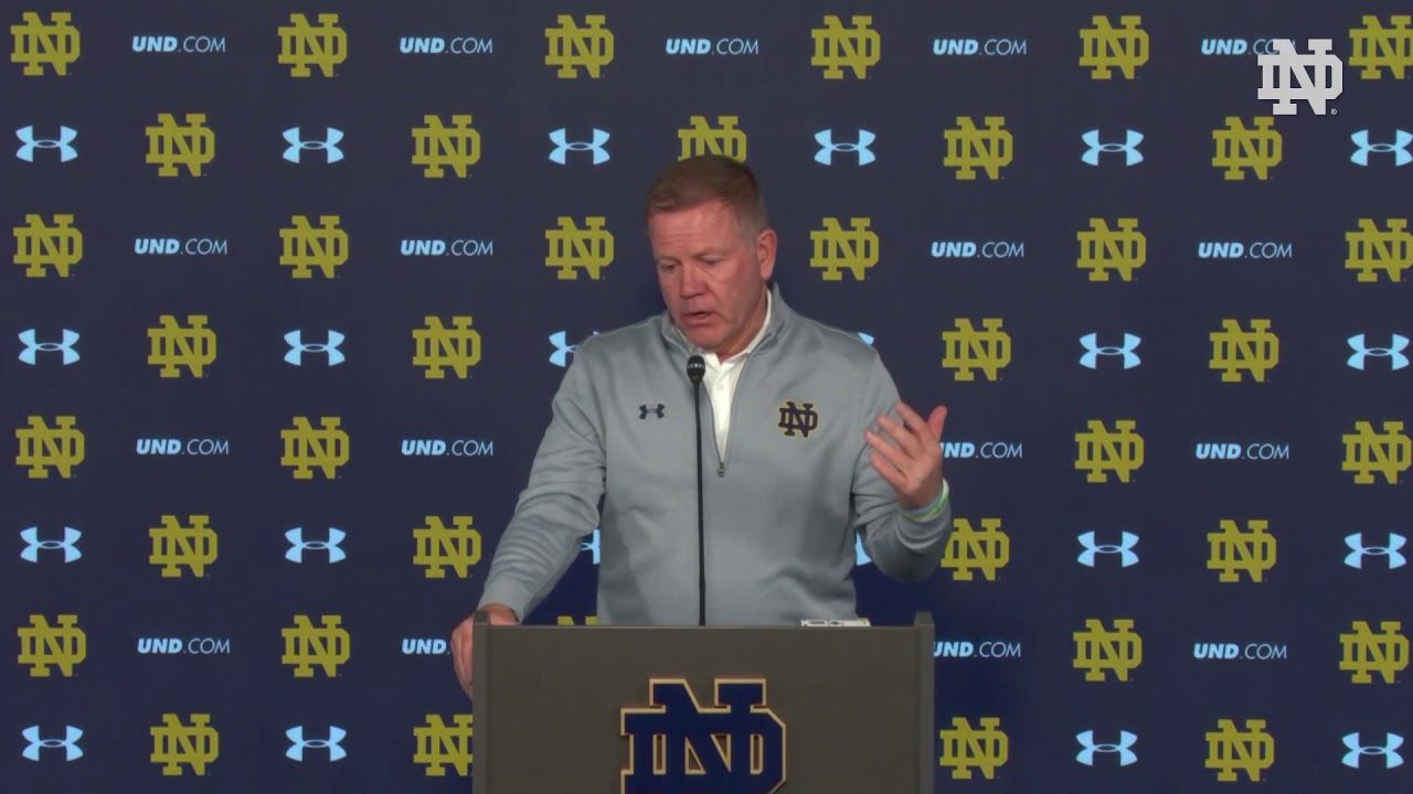 @NDFootball Brian Kelly Blue-Gold Game Press Conference (04.21.18)