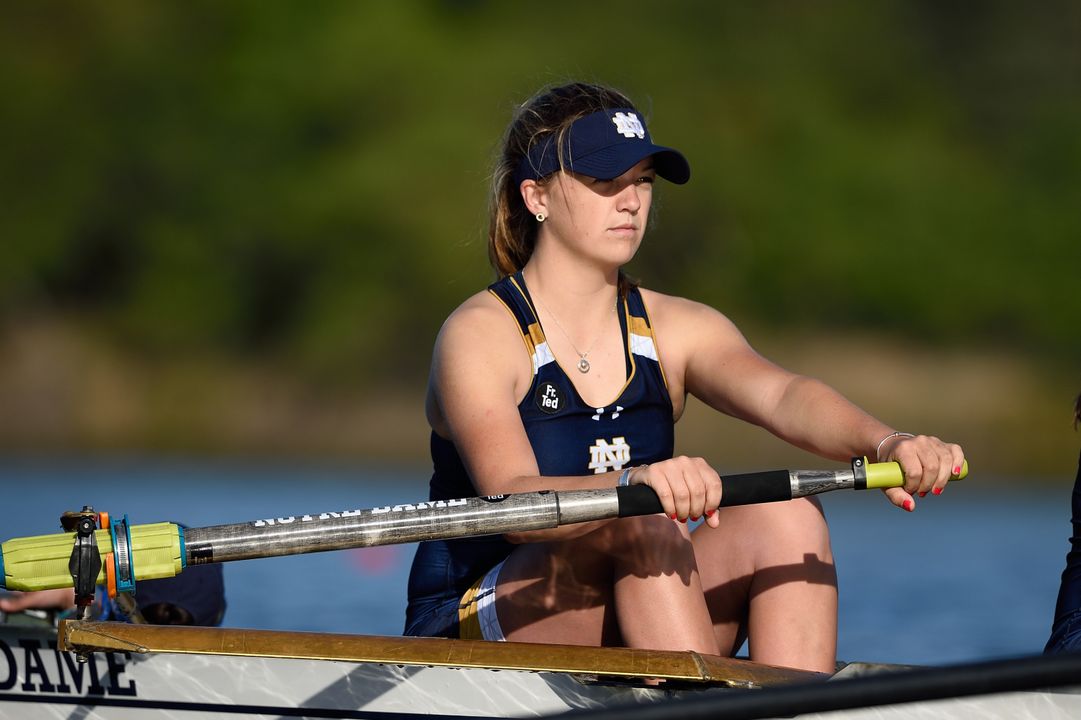 Notre Dame's first varsity four earned one of the four Irish wins on the opening day of the Dale England Cup on Friday