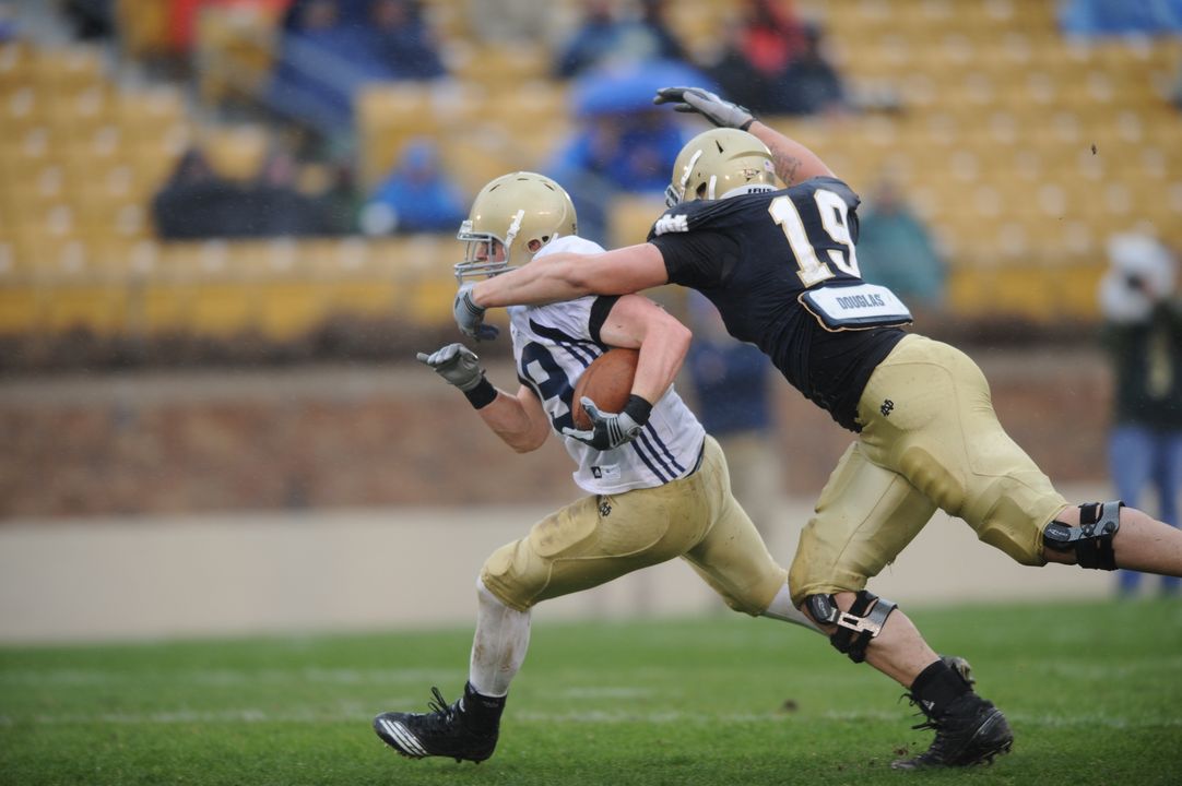 The 83rd annual Blue-Gold Spring Football Game is set for 1:30 p.m. on Saturday, April 21, at Notre Dame Stadium