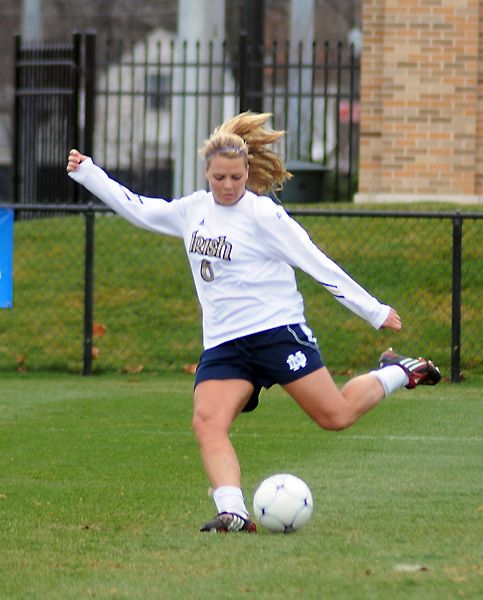 Junior forward Melissa Henderson scored twice in last year's 3-3 exhibition draw with Virginia in Maple City, Mich.