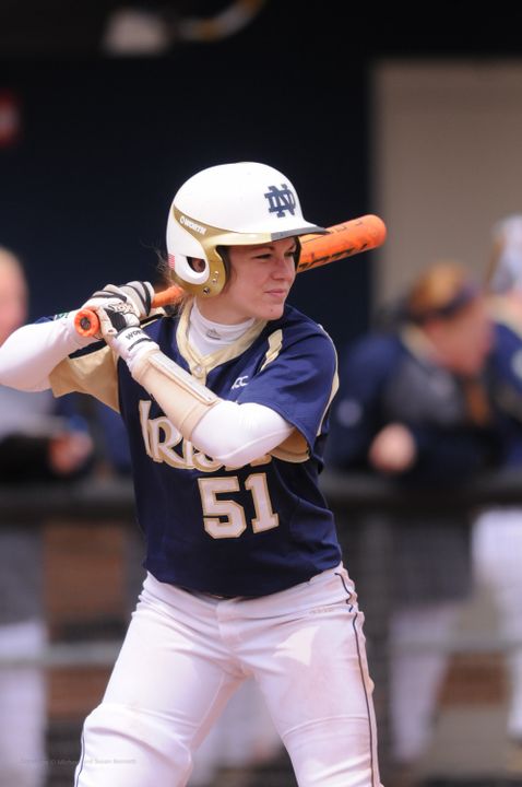 2014 NFCA Mid-Atlantic all-region first team selection Cassidy Whidden is one of 13 returning monogram winners on the Notre Dame roster in 2015