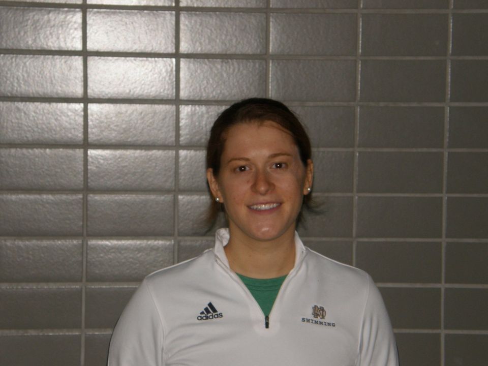 Kate Kovenock has been named the assistant swimming coach at Notre Dame