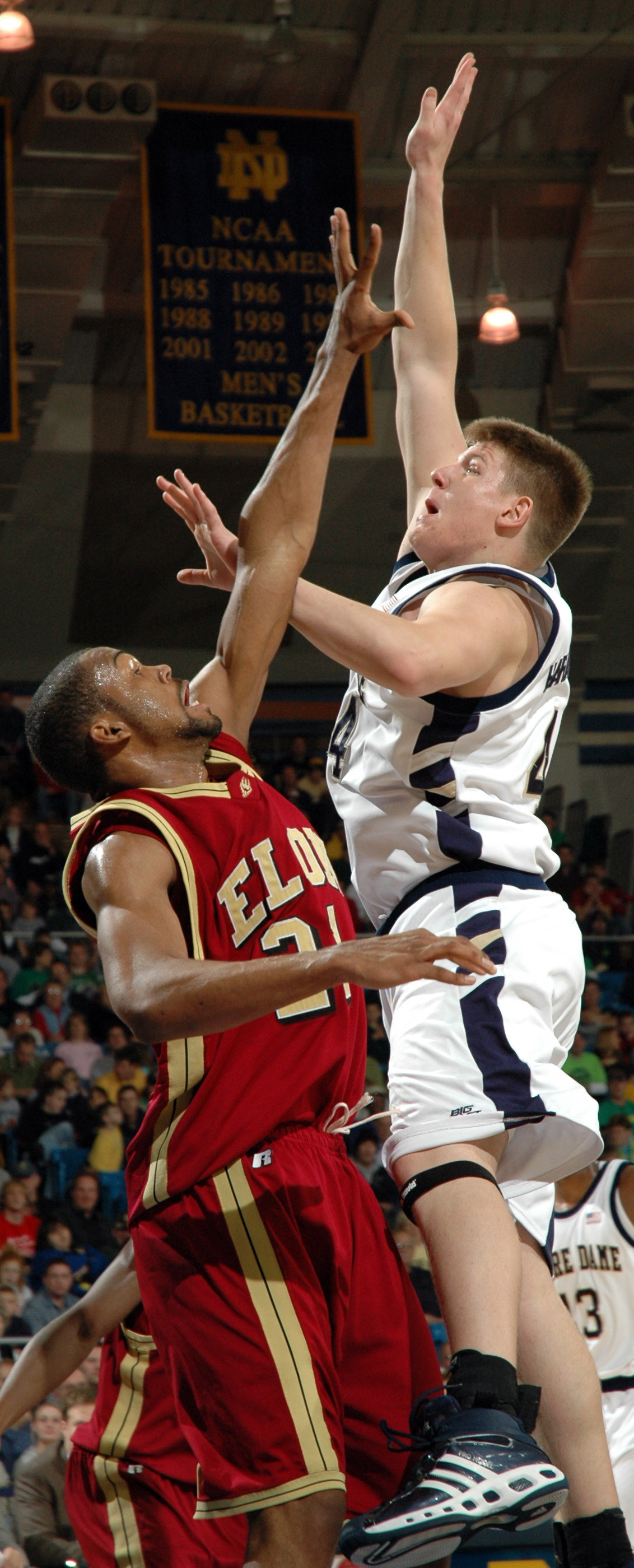 Luke Harangody Cops Second BIG EAST Rookie-of-the-Week Honor ELON NOTRE DAME BASKETBALL
