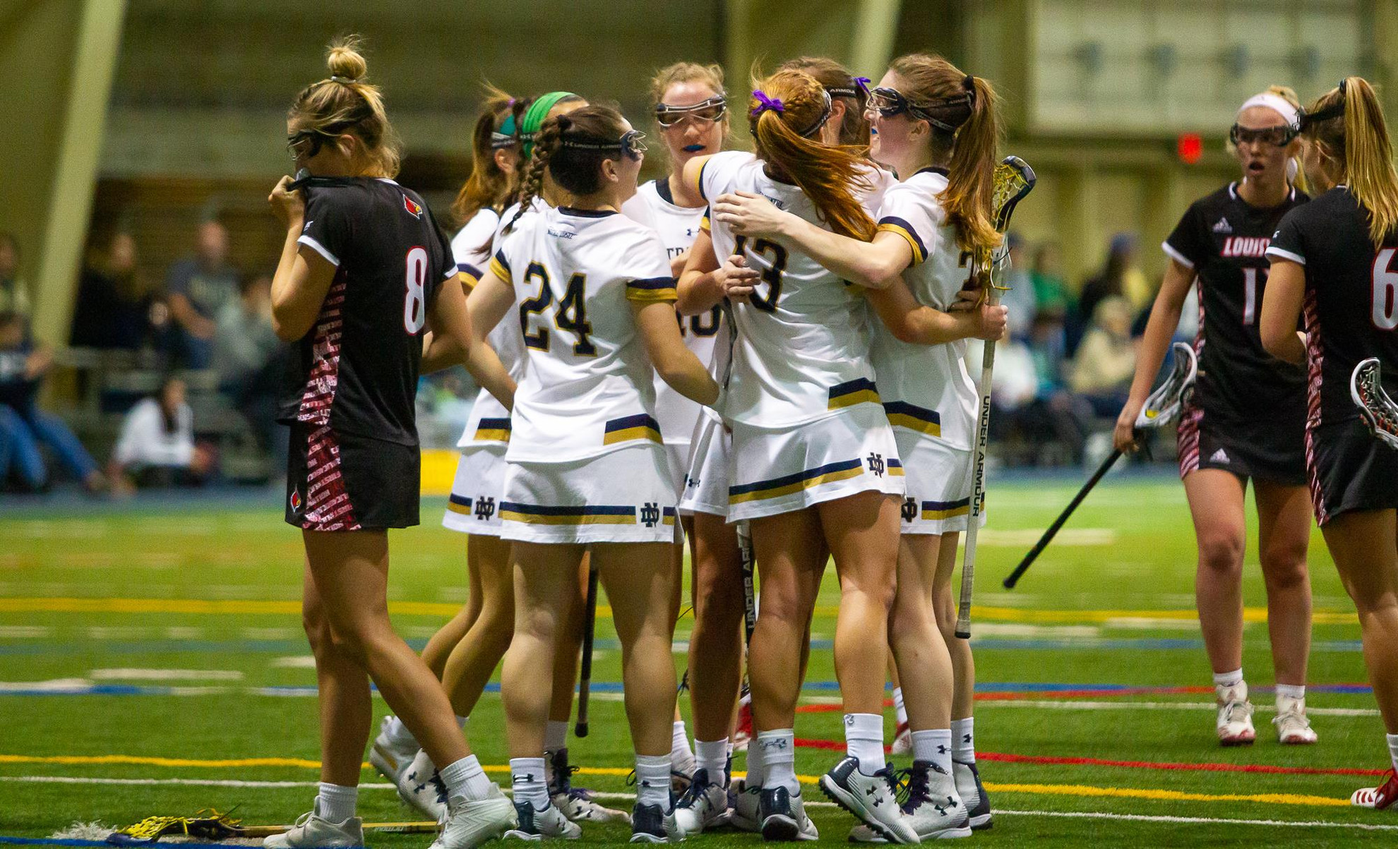 Irish Down Cardinals, 16-4, in ACC Opener Celly Louisville