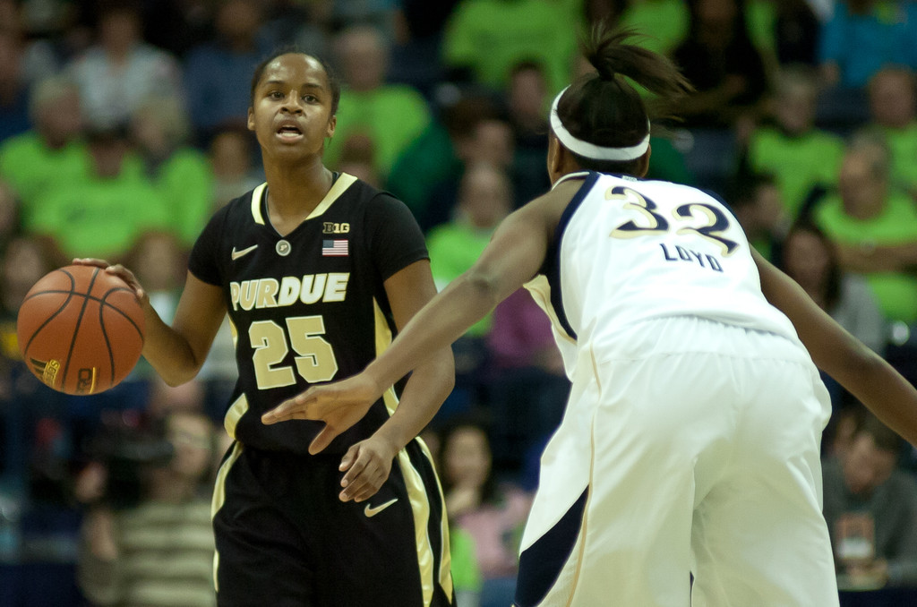 Notre Dame Women's Basketball powers over Purdue on 12-29-12