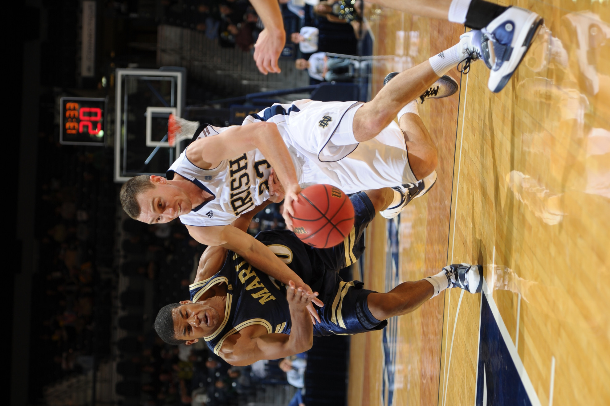 Adidas And University Of Notre Dame Unveil Lightest, Most Technologically Advanced College Basketball Uniforms Senior guard Ben Hansbrough averaged 22.0 points on 64.0% shooting in Notre Dame's exhibition games