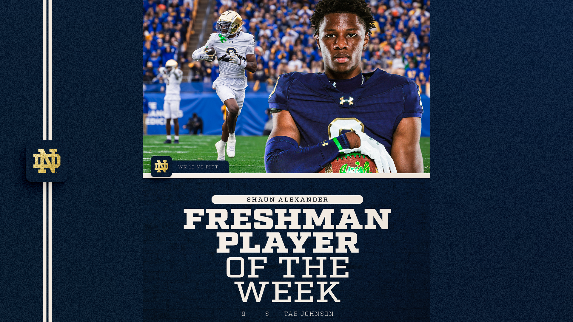 Johnson Named Shaun Alexander Freshman Player of the Week Johnson Named Shaun Alexander Freshman Player of the Week