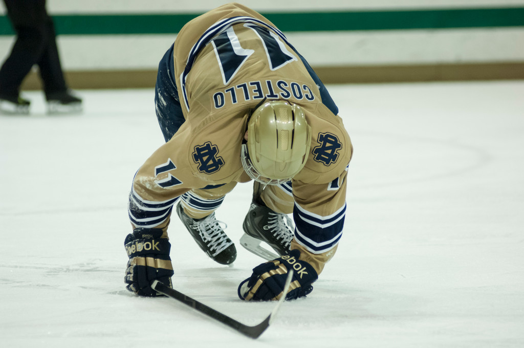 Notre Dame Men's Ice Hockey Sweeps Lake Superior State 12-01-2012