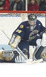 Sophomore goaltender David Brown made 36 saves in Notre Dame's 4-1 loss at Michigan State.