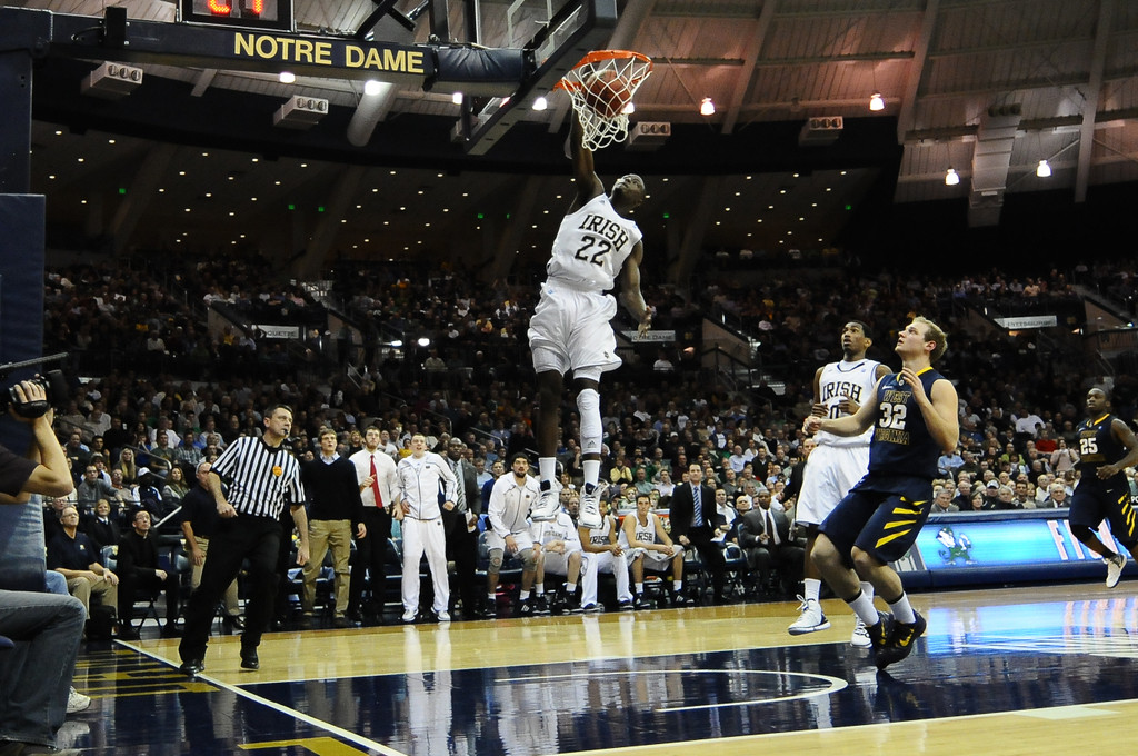 Notre Dame Men's Basketball vs West Virginia on February 22nd, 2011