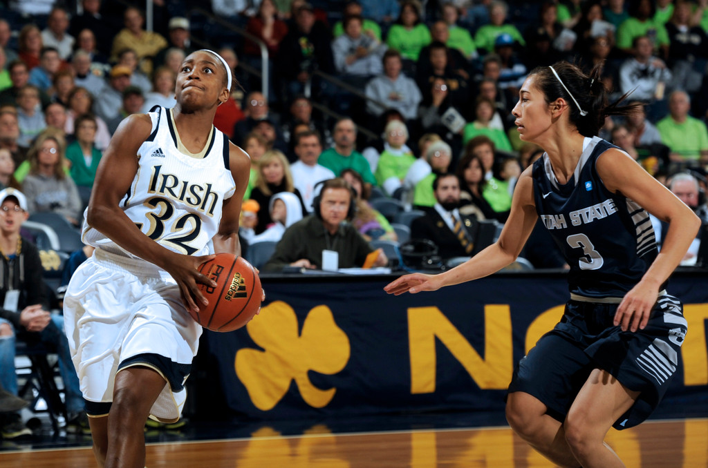 No. 5 Irish Rout Utah State, 109-70 (AP)