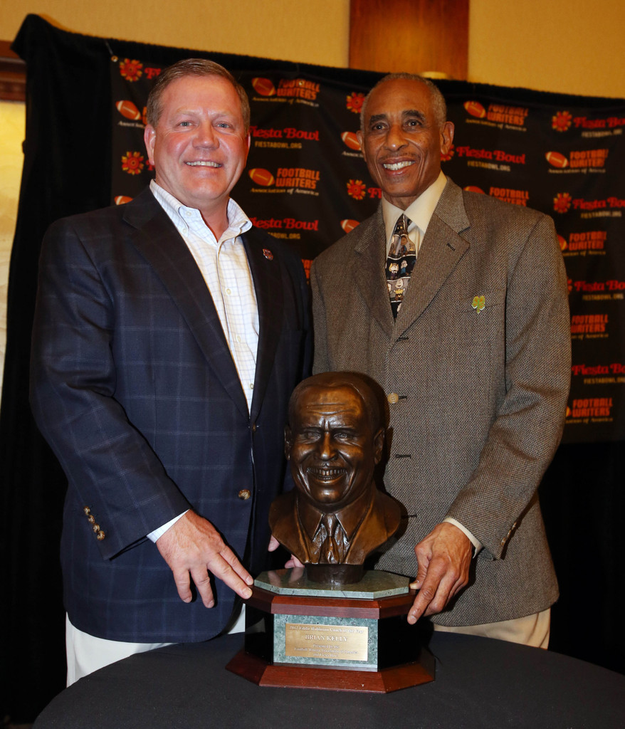 Eddie Robinson Award Trophy Presentation