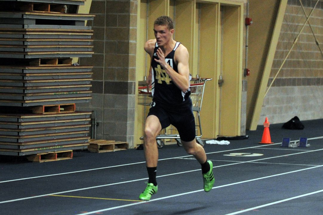 Chris Giesting finished first in the 600m run with a winning time of 1:19.55.